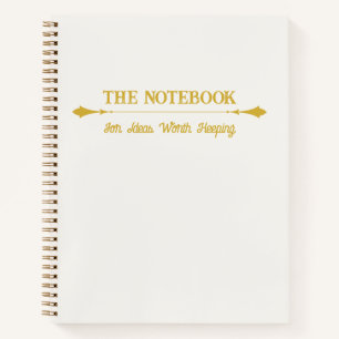 The Notebook Minimalist Ivory Gold Journal