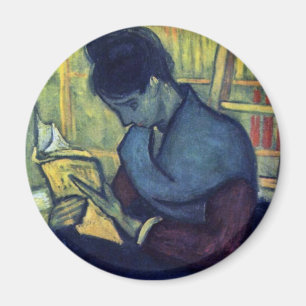 The Novel Reader By Vincent Van Gogh Magnet