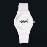 The NOW Watch White<br><div class="desc">A minimalist watch inspired by the idea that the most important moment in life is always now. Instead of constantly checking the time, this watch simply reminds you to return to the present moment. The clean design with the word NOW turns a watch into a small daily reminder to pause,...</div>