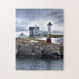 The "Nubble" Cape Neddick lighthouse York, Maine Jigsaw Puzzle