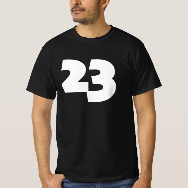 The number 23 print novelty: number only T-Shirt (Front)