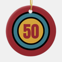 The Number 50 Christmas Tree Decoration
