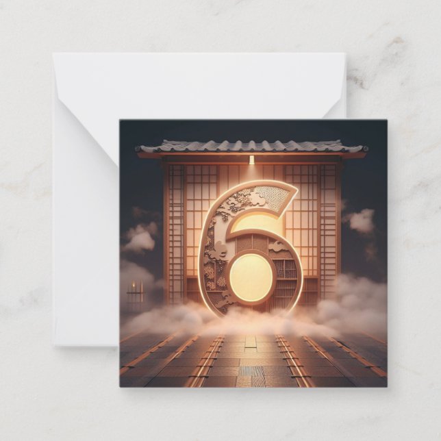 The Number Game - The Card of 6 (Front)