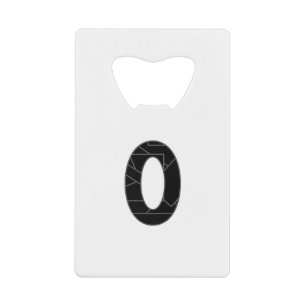 The number zero (0) in black