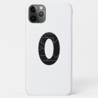 The number zero (0) in black Case-Mate iPhone case