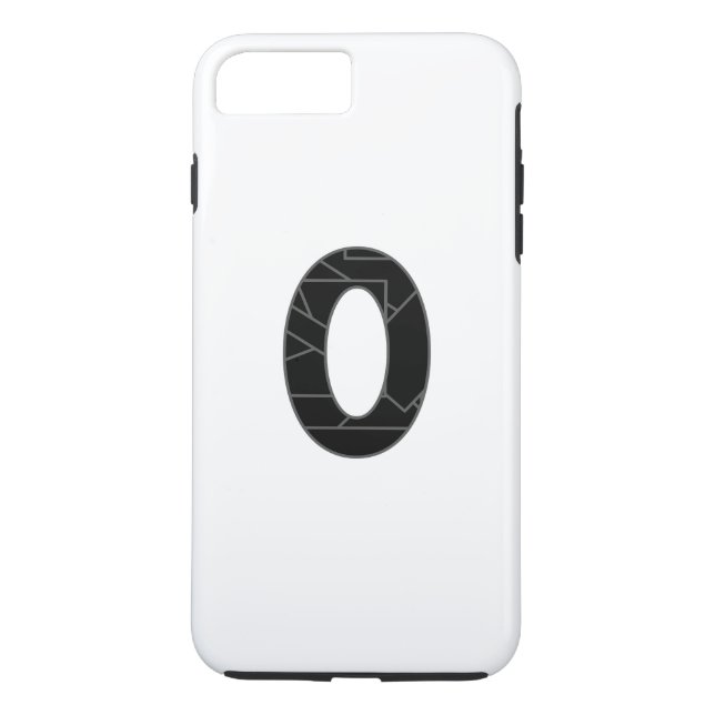 The number zero (0) in black Case-Mate iPhone case (Back)