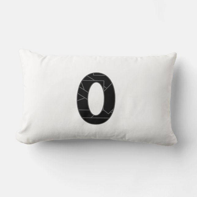 The number zero (0) in black lumbar cushion (Front)
