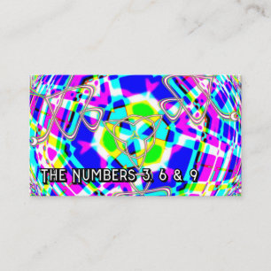 The Numbers 3, 6 & 9 ( you may change the words ) Business Card