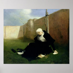 The Nun in the Cloister Garden, 1869 Poster