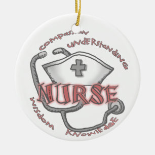 The nurse axiom  ceramic tree decoration