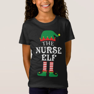 The Nurse ELF Matching Family Christmas Pajama T-Shirt