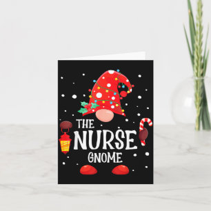 The Nurse Gnome Matching Family Christmas Gnome Pa Card