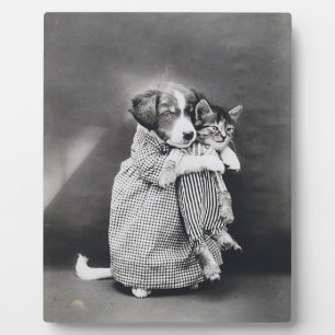 The Nurse Puppy Kitten Harry Whittier Frees 1914 Plaque
