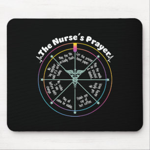 The Nurse´s Prayer Nurse Week Apparel Rn Lpn Medic Mouse Pad