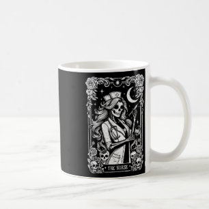 The Nurse Skeleton Tarot Card Funny Nursing Nurse  Coffee Mug
