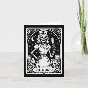 The Nurse Skeleton Tarot Card Funny Nursing Rn Lpn