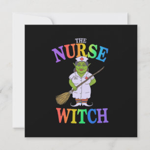 The Nurse Witch A Spooky Halloween Tale of Horror Invitation