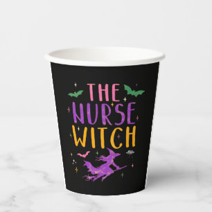 The Nurse Witch Halloween Classic T-Shirt Paper Cups