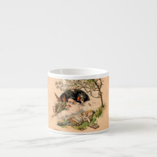 The Nursery Alice 1890 Vintage Wonderland Cover Espresso Cup