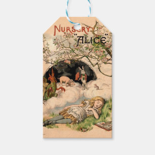The Nursery Alice 1890 Vintage Wonderland Cover Gift Tags