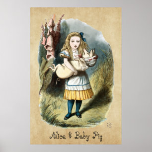 The Nursery Alice, Baby Pig in Wonderland Poster