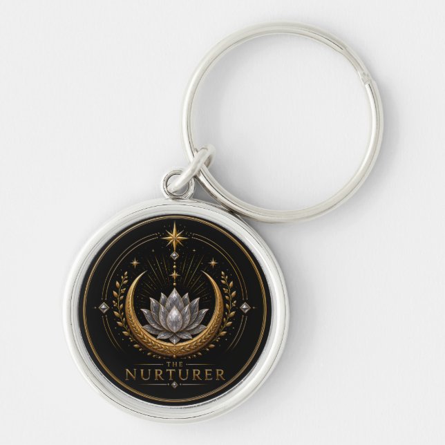 The Nurturer Cancer Archetype Premium Keychain (Front)