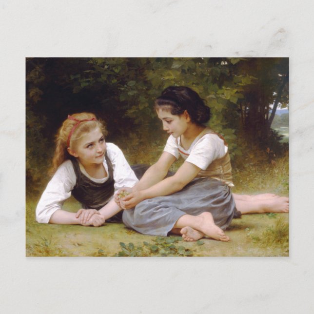 The Nut Gatherers by William-Adolphe Bouguereau Postcard (Front)