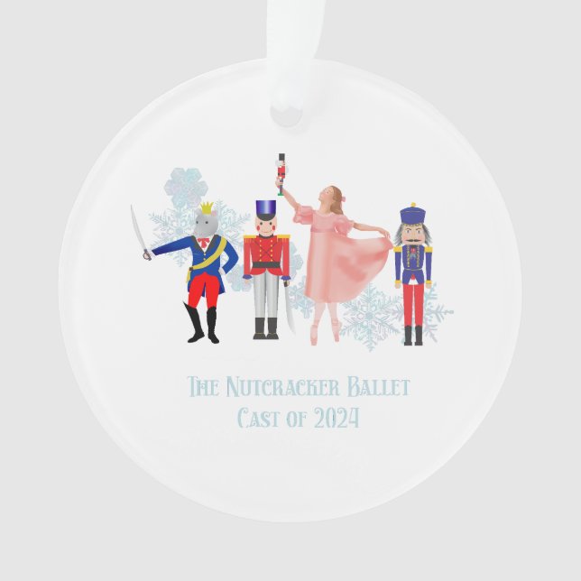 The Nutcracker 2024 Cast Ornament (Front)