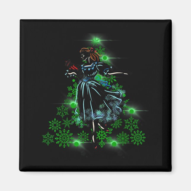 The Nutcracker Ballet And Clara Marie Christmas Tr Magnet (Front)