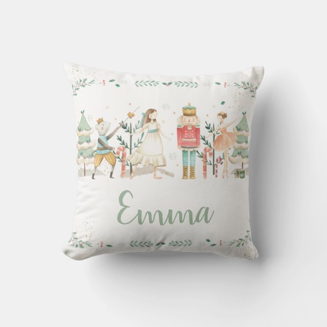 The Nutcracker Ballet Christmas Nursery Decor  Cushion (Front)