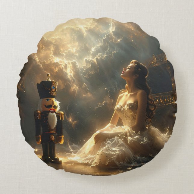 THE NUTCRACKER - BALLET & DANCE ROUND CUSHION (Front)