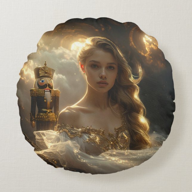 THE NUTCRACKER - BALLET & DANCE ROUND CUSHION (Front)