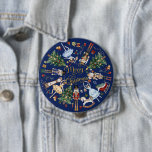 The Nutcracker Ballet Vintage Merry Christmas Gift 10 Cm Round Badge<br><div class="desc">(c) Somerset Fine Paperie</div>