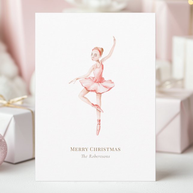 The Nutcracker Christmas Ballerina Watercolor Invitation (Creator Uploaded)