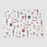 The Nutcracker Christmas Ballet Vintage Watercolor Tissue Paper<br><div class="desc">Festive the Nutcracker themed wrapping paper.</div>