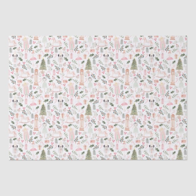 The nutcracker Christmas holiday Tissue Paper (Front)
