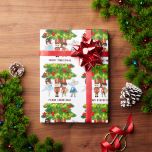 The Nutcracker, Clara, Mouse King Ballet Christmas Wrapping Paper