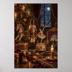 The Nutcracker Dream Vintage Old World Christmas Poster