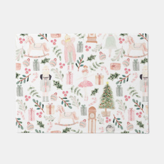 The Nutcracker Holiday Watercolor Doormat