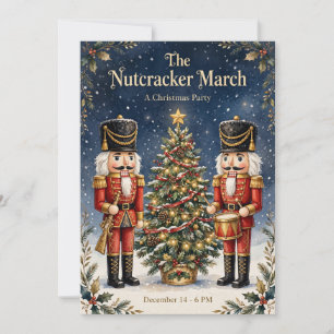The Nutcracker March Christmas Party Invite