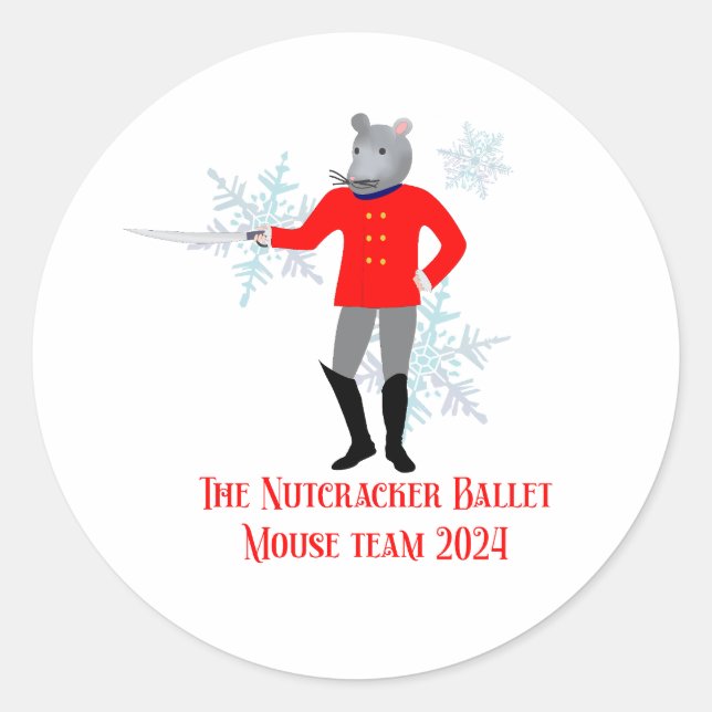 The Nutcracker - Mouse Team 2024 Classic Round Sticker (Front)