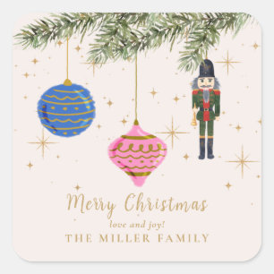 The Nutcracker, pink  Square Sticker
