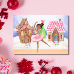The Nutcracker Sugar Plum Fairy Ballet Christmas Holiday Card<br><div class="desc">The beautiful ballet holiday design is centred around the classic The Nutcracker production. This design was inspired by Act II of the Nutcracker where the Sugar Plum Fairy dances and resides over the Land of Sweets. The greeting can be customised to read any way you wish "Wishing you a Christmas...</div>