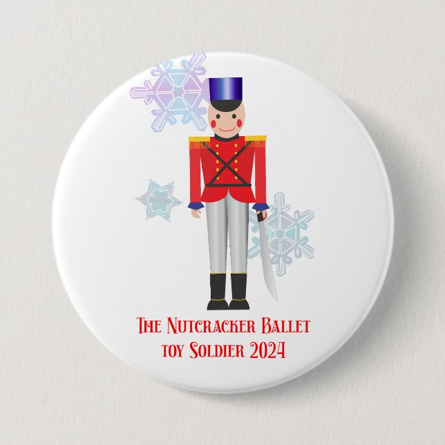 The Nutcracker Toy Soldier 2024 7.5 Cm Round Badge (Front)