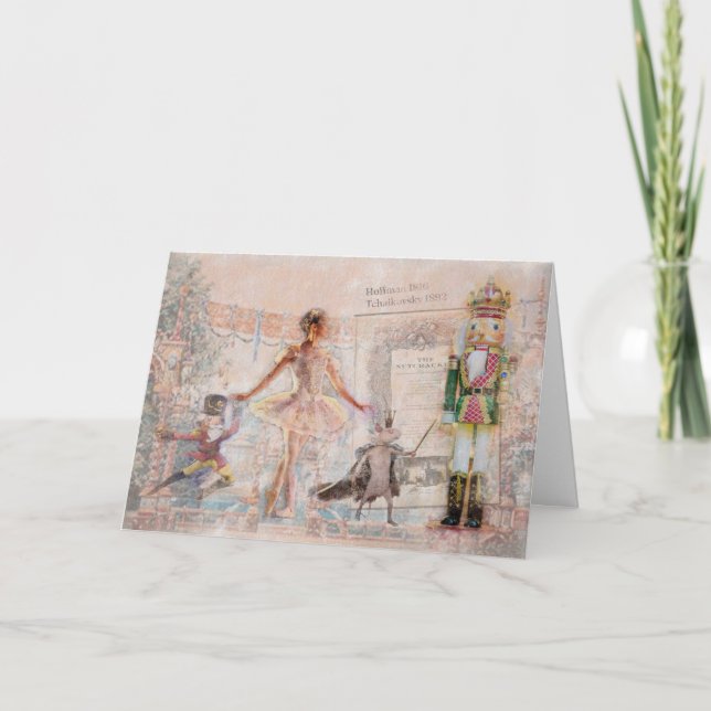 "The Nutcracker" Vintage Christmas Card (Front)