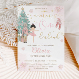 The Nutcracker Winter Onederland 1st Birthday Invitation