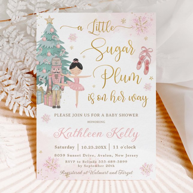 The Nutcracker Winter Wonderland Girl Baby Shower Invitation (Creator Uploaded)