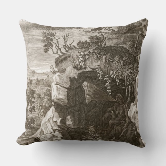 The Nymph Echo Changed into Sound, 1731 (engraving Cushion (Front)