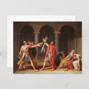 The Oath of the Horatii by Jacques-Louis David Postcard