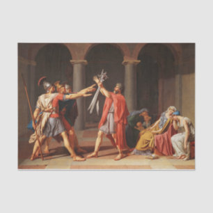The Oath of the Horatii by Jacques-Louis David Tissue Paper